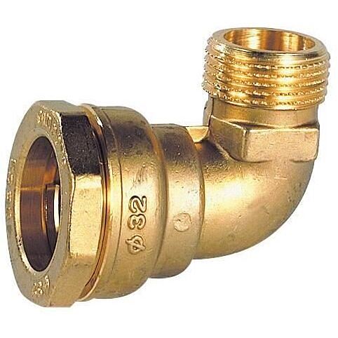 Raccord laiton coudé M25 - 20/27 466254 - DIPRA
