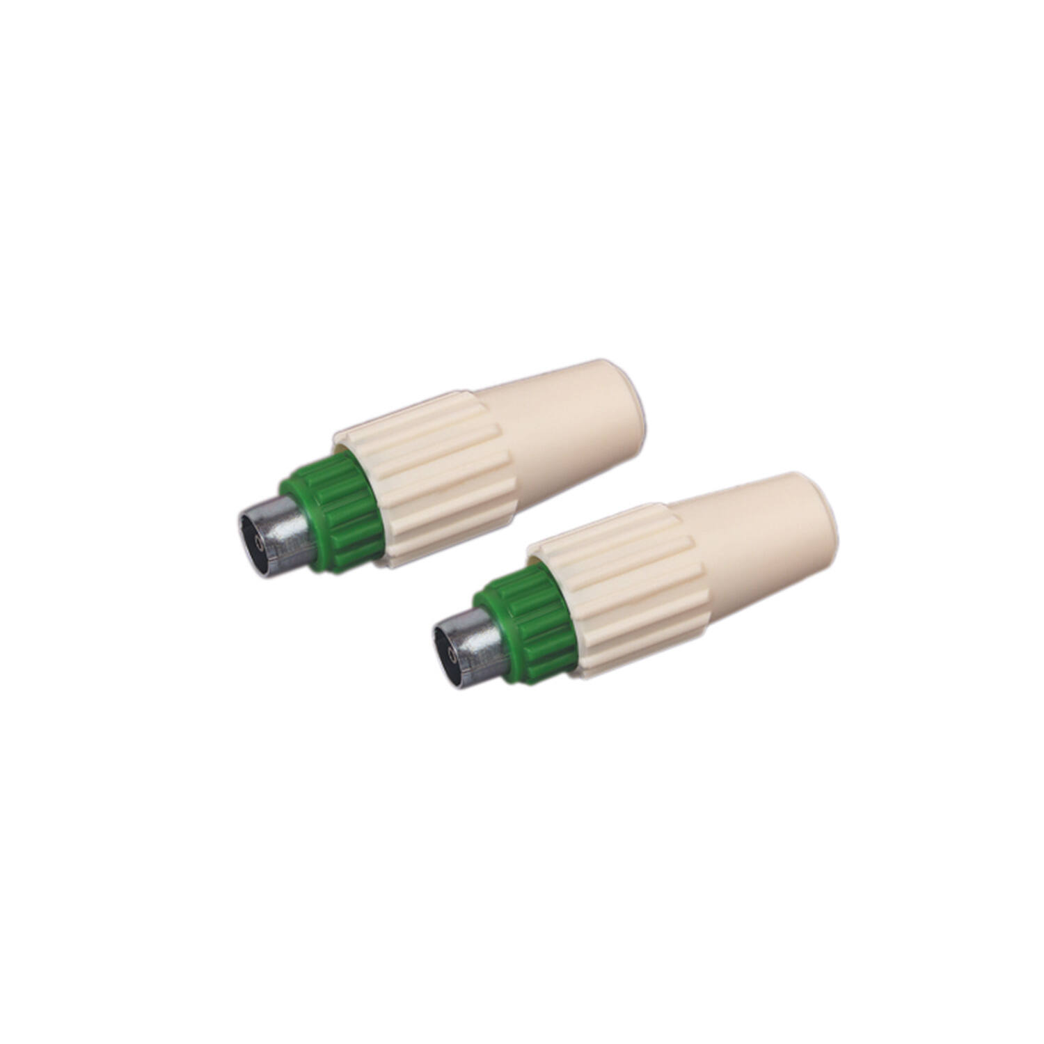 2 fiches coaxiales mâle 9mm - OPTEX