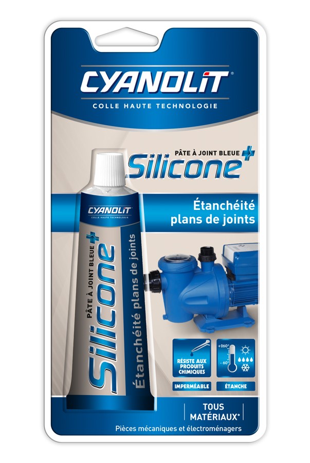 Colle Silicone+ Joint Bleu - CYANOLIT