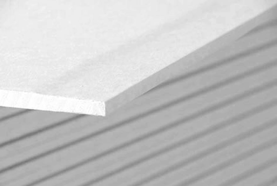 Plaque de plâtre BA13 nf 4 bords amincis Ep.1,25cm 2,5x1,2m