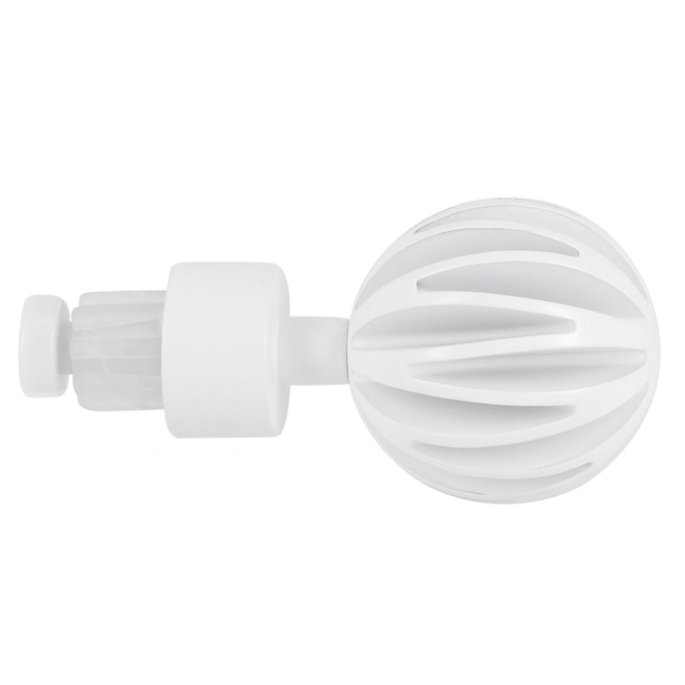 2 Embouts métal Ø20mm Boule Design Easy Fix Blanc mat - MOBOIS