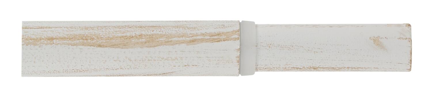 Tringle extensible métal Ø20mm 1,20-2,1m Blanc Patine Or