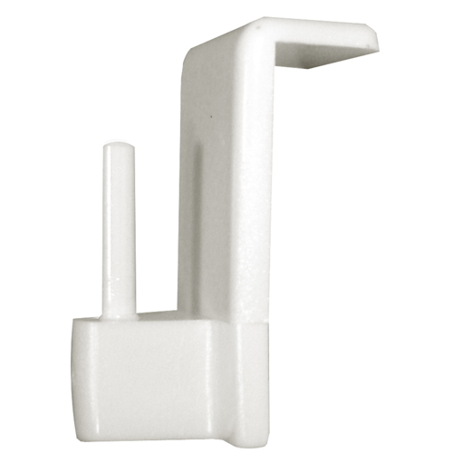 4 pitons plastique adhésifs crochet blanc MOBOIS