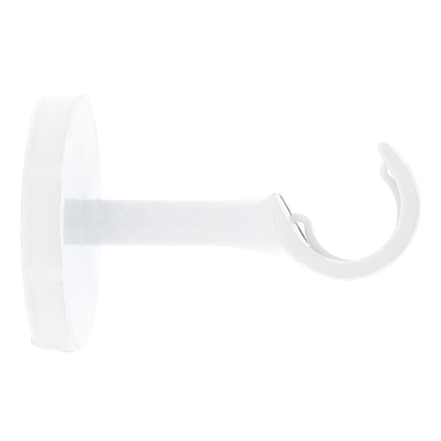 2 supports Blanc Brillant métal Ø20mm 60mm