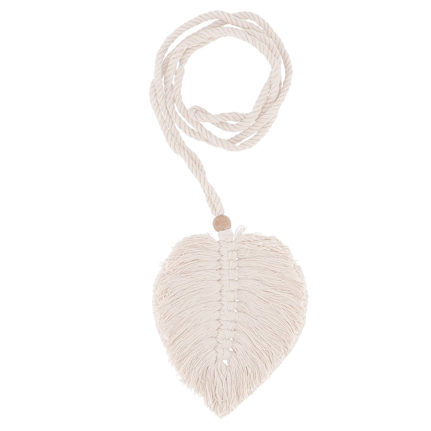 Embrasse feuille à nouer sable 66cm