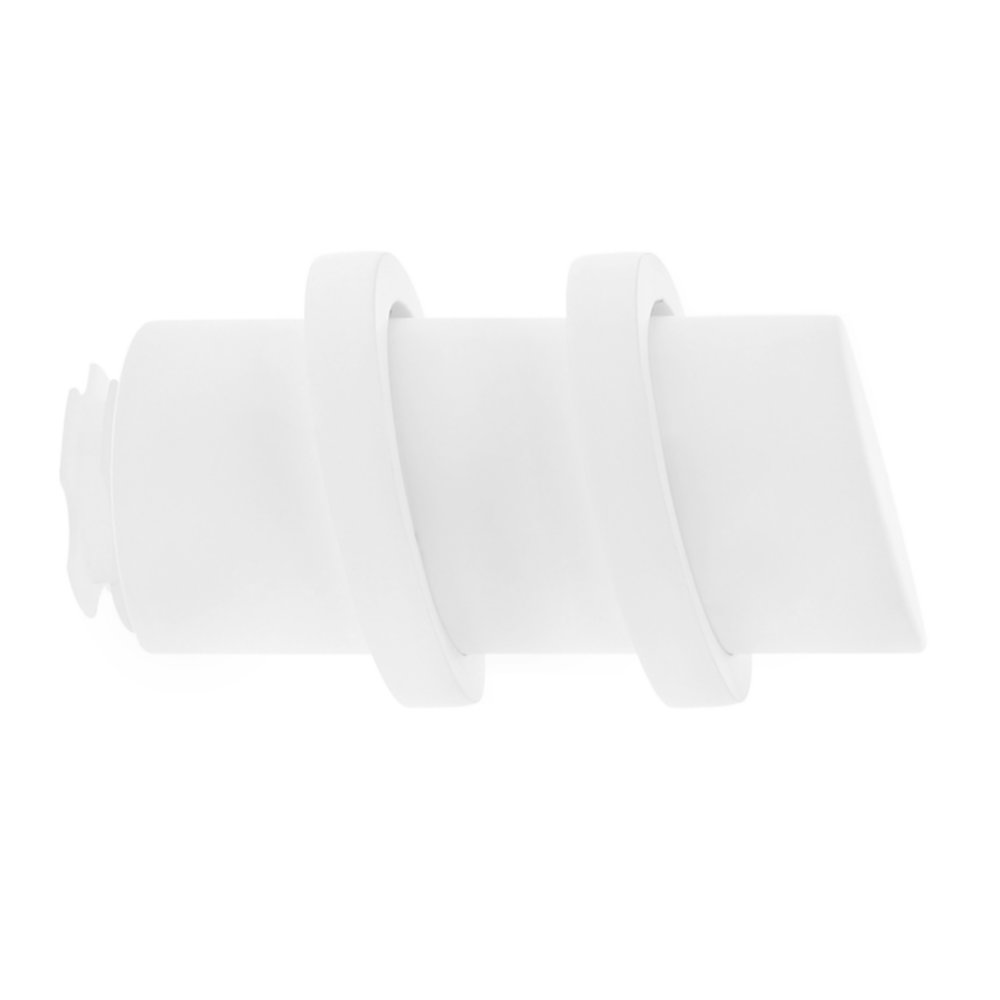 Embout métal Ø28mm Cylindre 2 Anneaux Easy Fix Blanc mat - MOBOIS