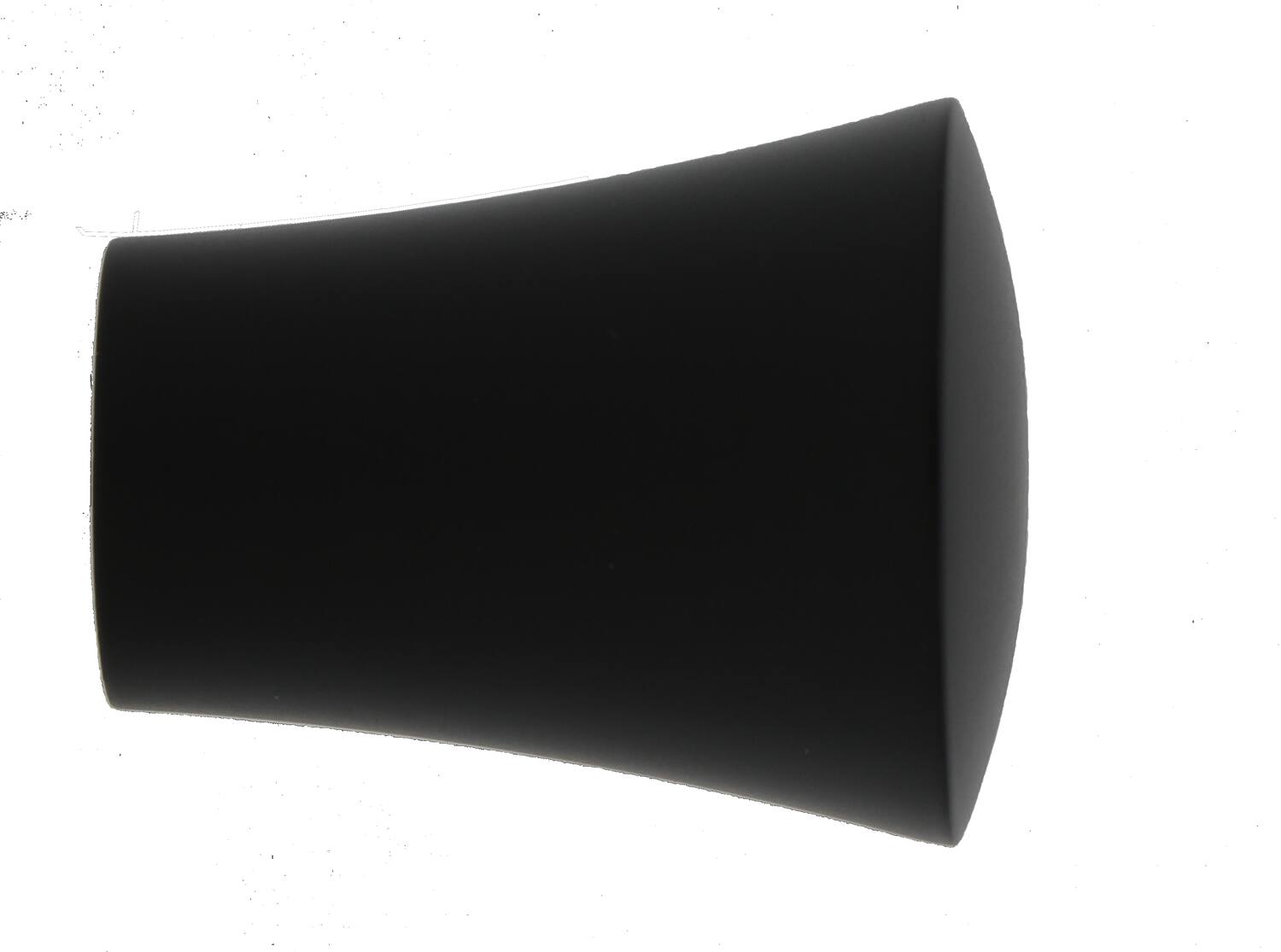 2 Embouts métal Ø20mm Medium Noir Mat