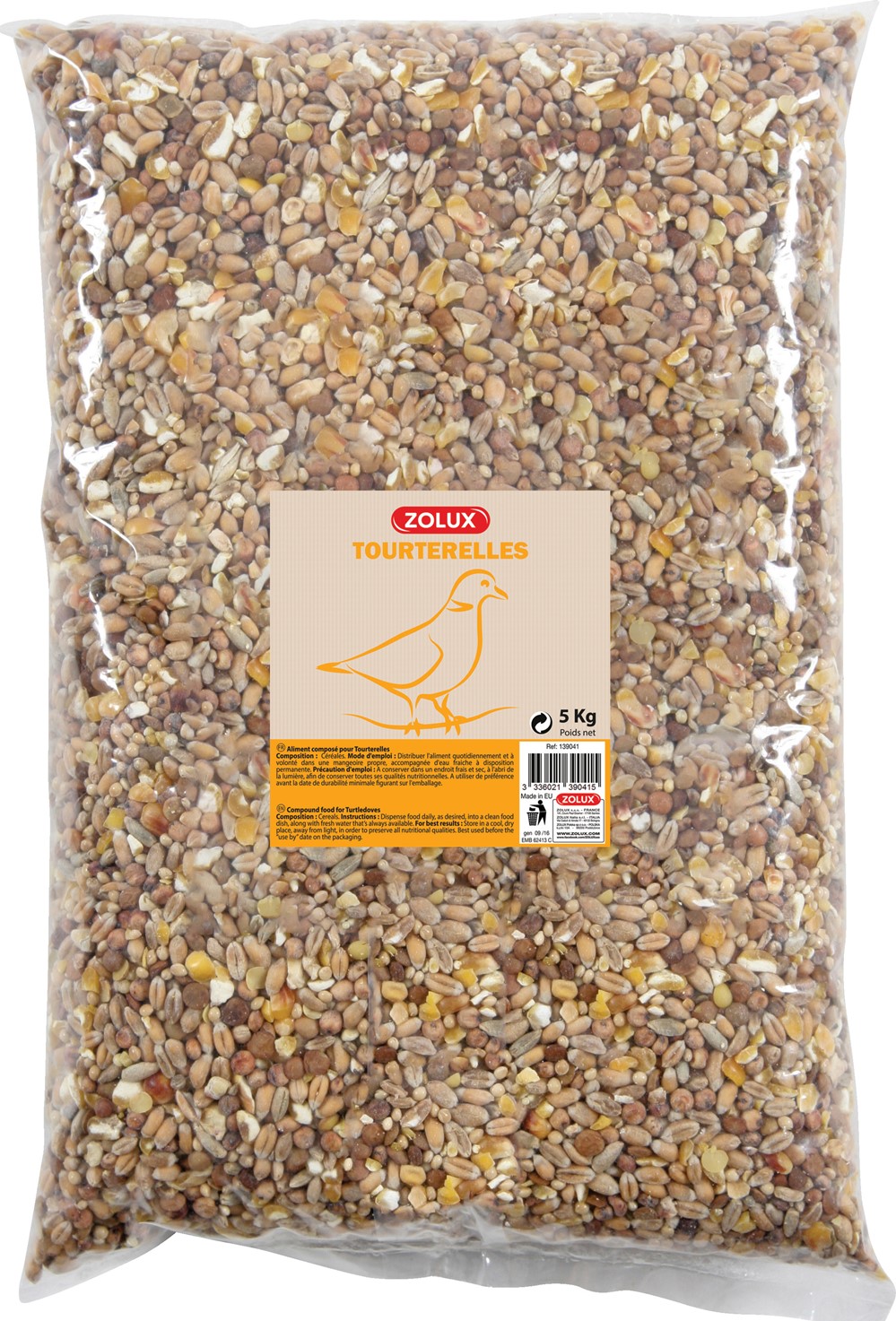 Alimentation pour tourterelles - coussin 5Kg 