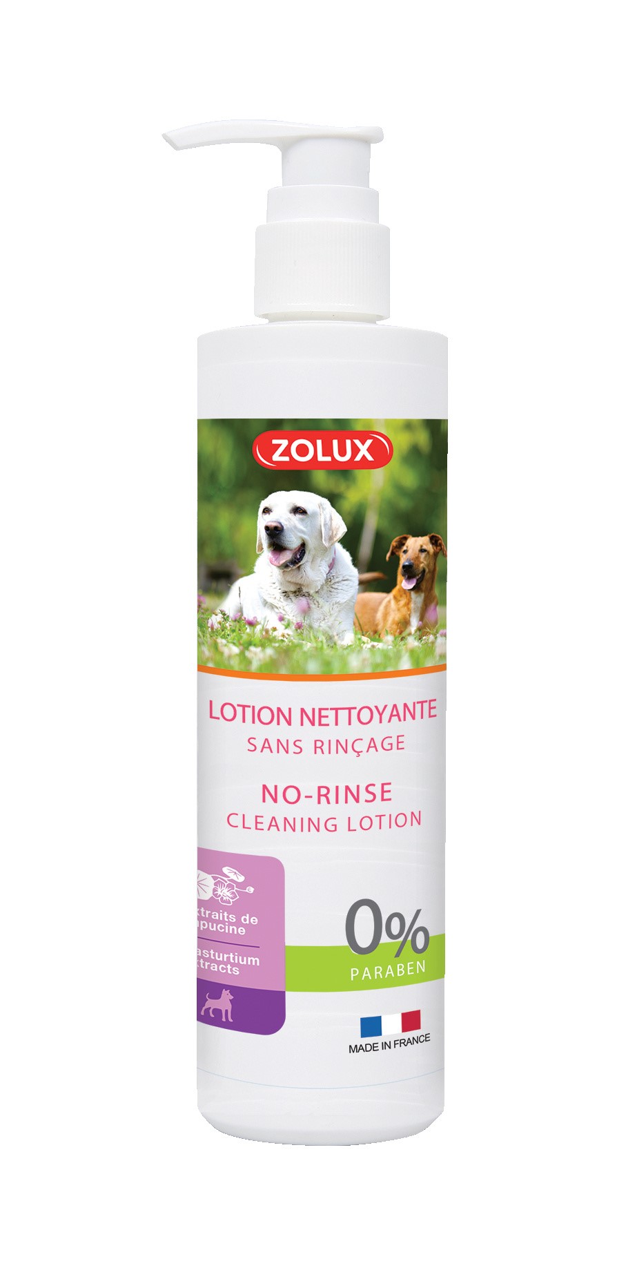 Lotion sans rincage pour chien 250ml