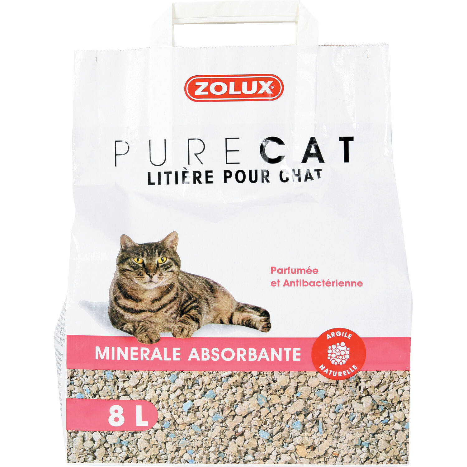 Litière absorbante purecat parfumée 8 l