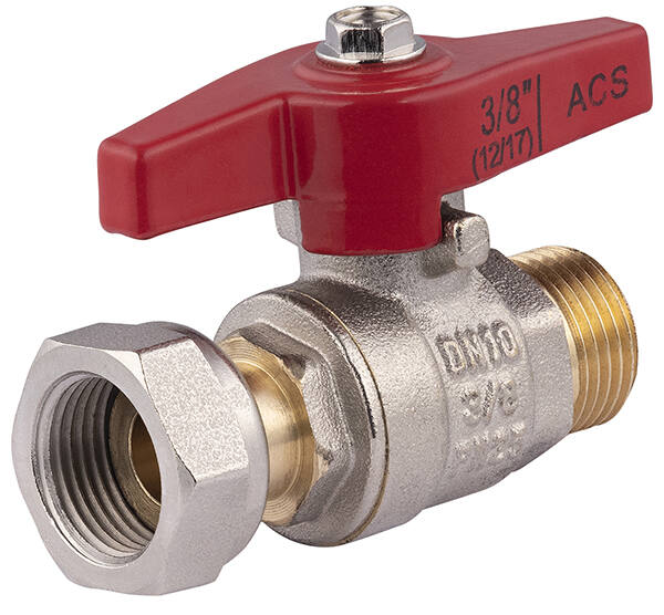 Vanne d'arrêt à manette papillon M3/8 - FEL3/8