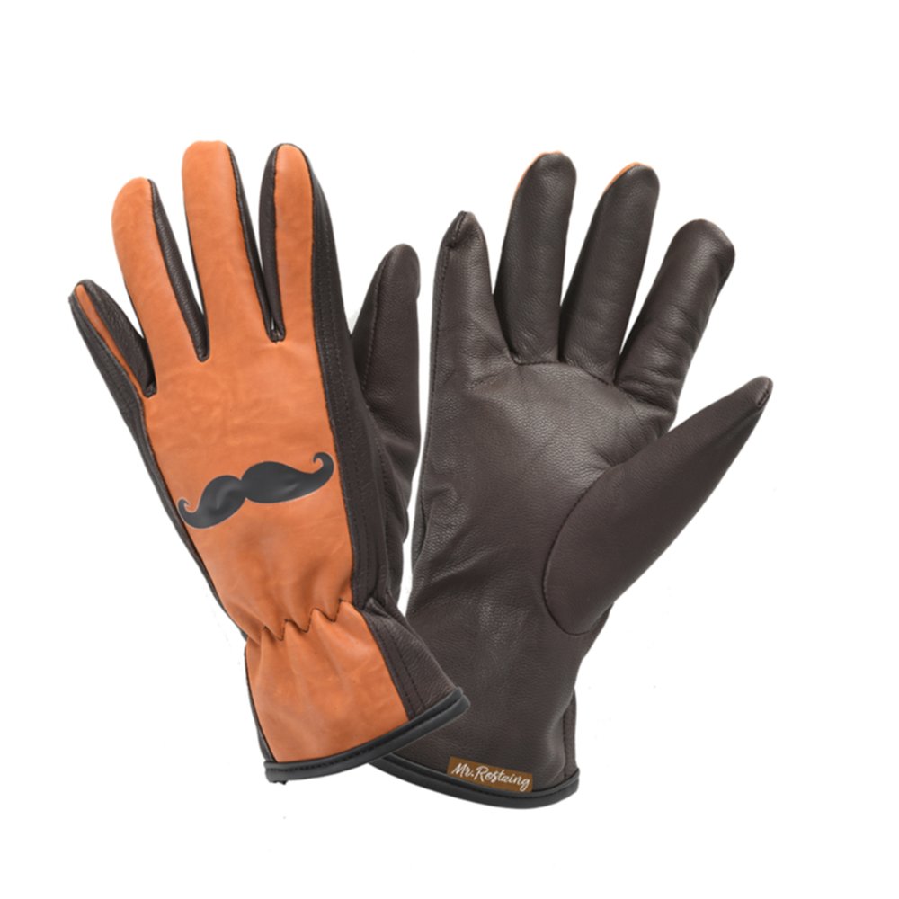 Gants de jardinage en cuir de qualité chocolat Taille 09