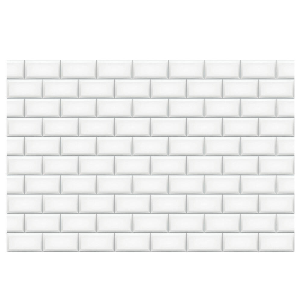 Plaque composite alu carreaux métro blanc 80x120cm Ep.3mm - NORDLINGER