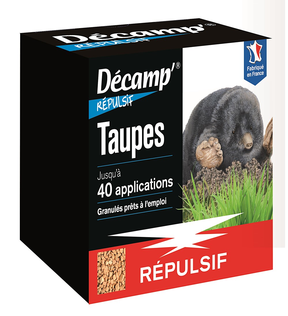 Répulsif taupes granules 375grs decamp