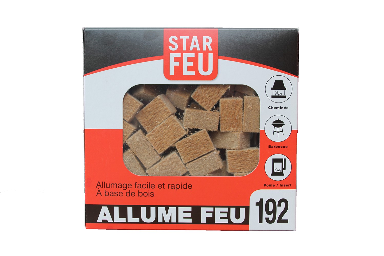 Allume feu boite 192 carres starfeu