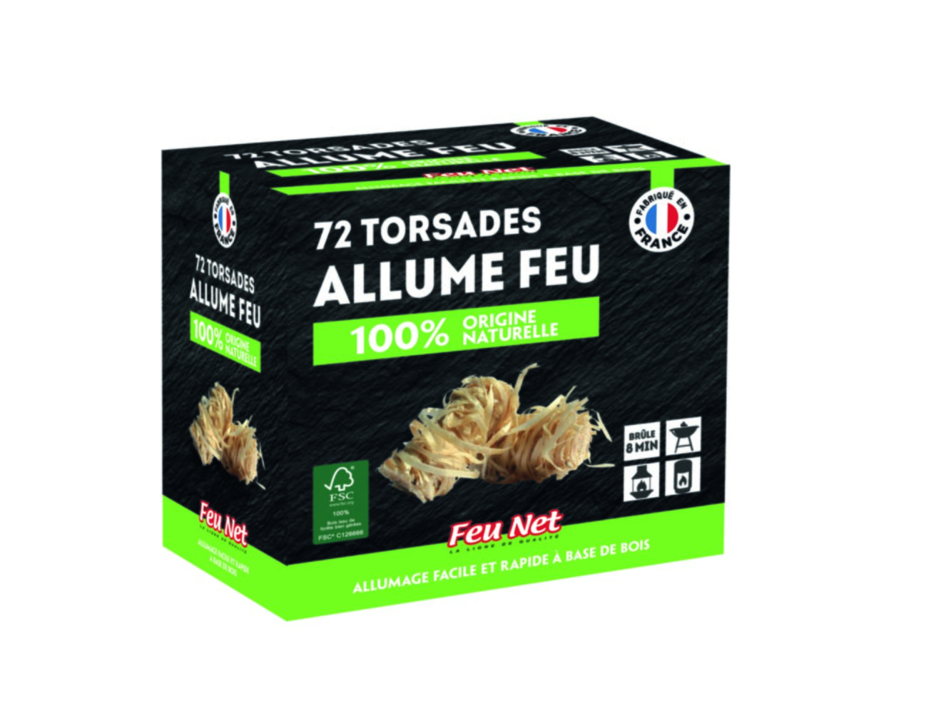 72 torsades allume-feu