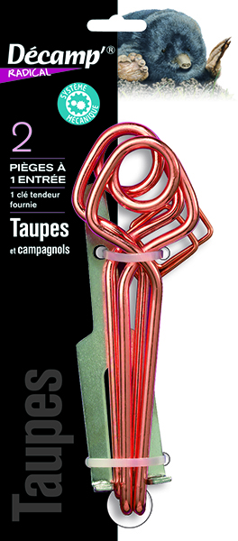 Pièges taupes x2 decamp'radical