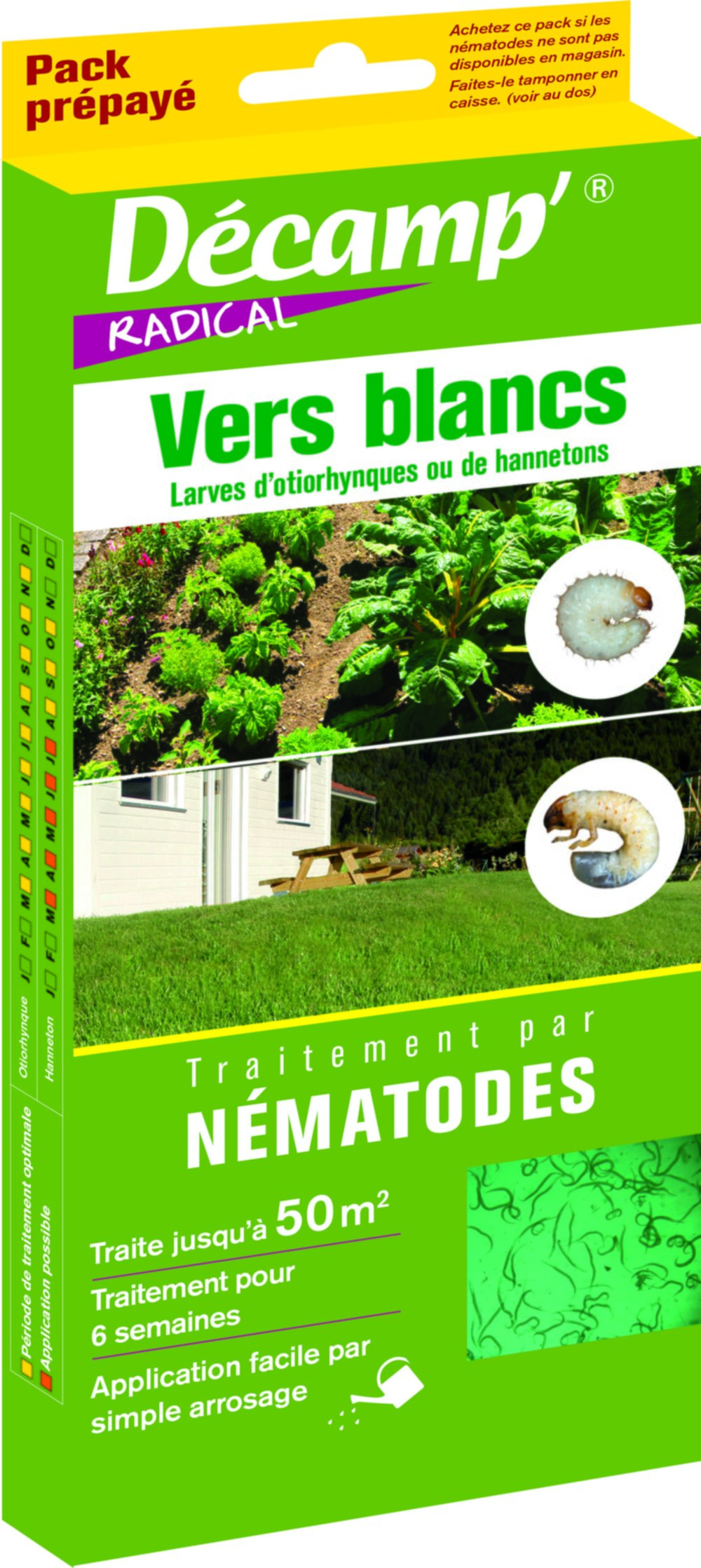 Nematodes vers blancs 25m 50m² otiorh hanneton p.p
