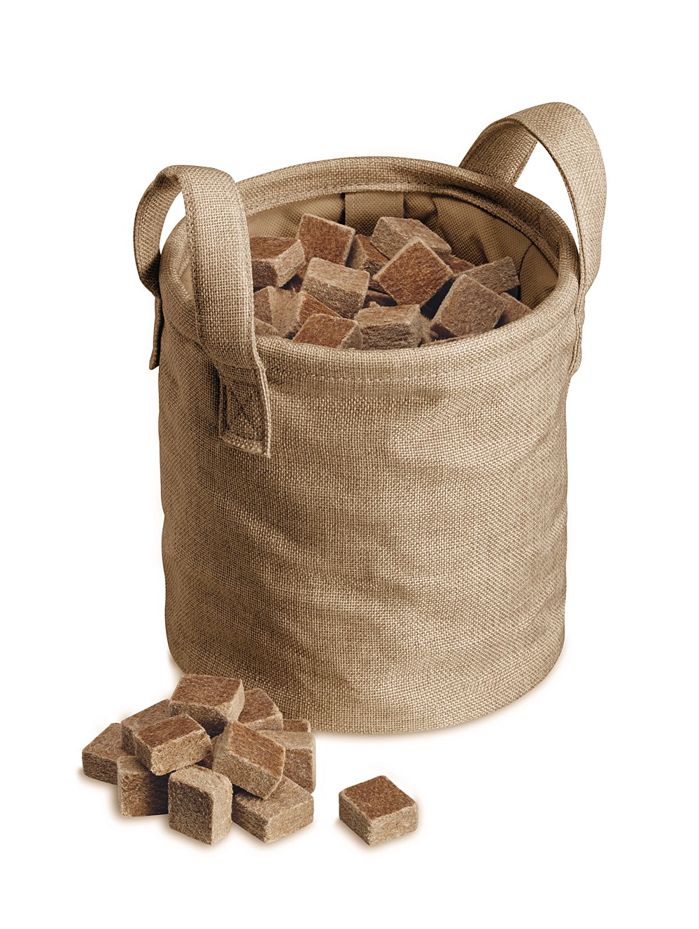 Sac carres allume feu nature