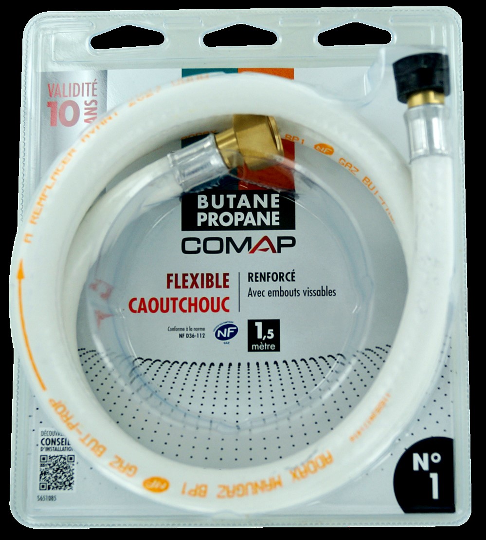 Flexible caoutchouc butane/propane 1.5m - COMAP