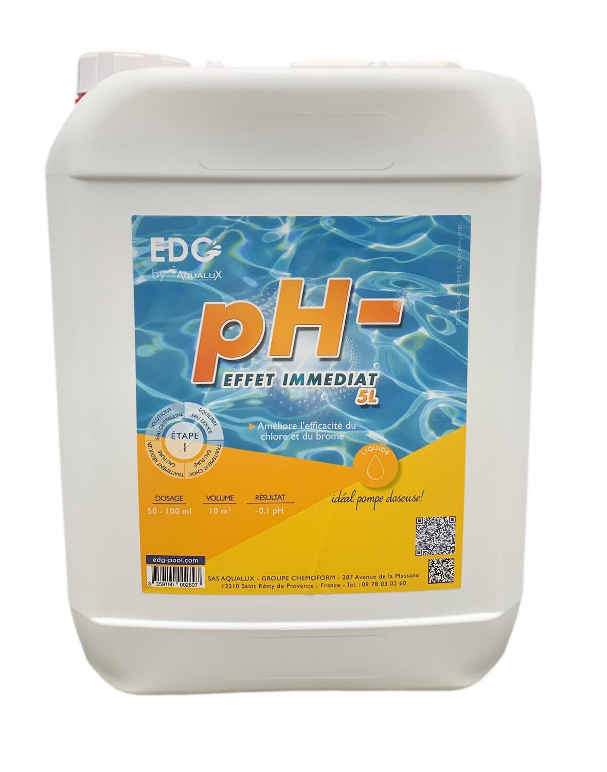 pH moins liquide 5L - EDG BY AQUALUX