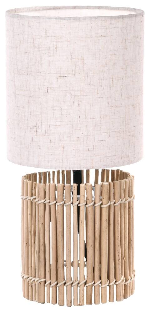 Lampe bois Ø15xH.31cm Bocage écru - SEYNAVE