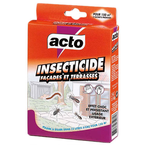 Insecticide façades et terrasses 3x20 g