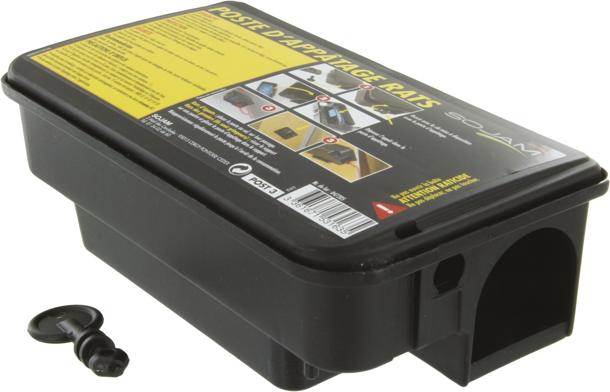 Poste d'appatage rats