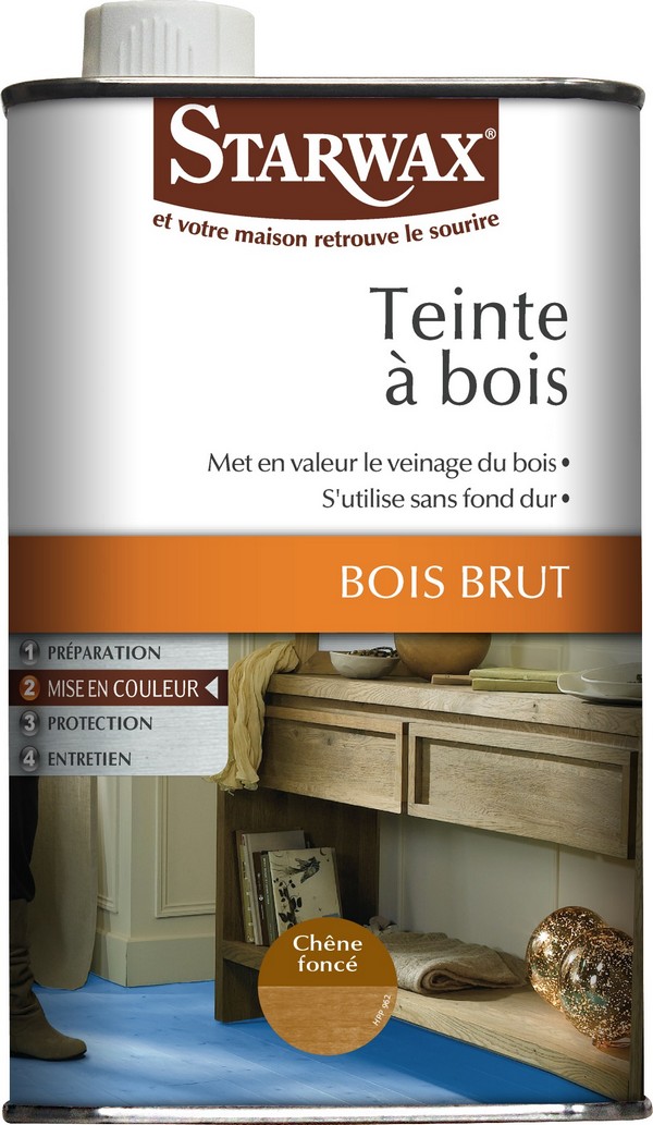 Teinte à bois teinte chêne foncé 500ml