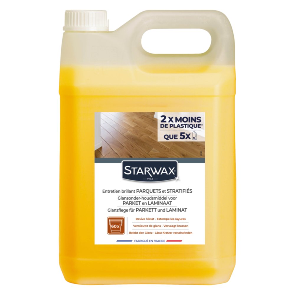 Entretien brillant parquet et stratifiés 5l - STARWAX