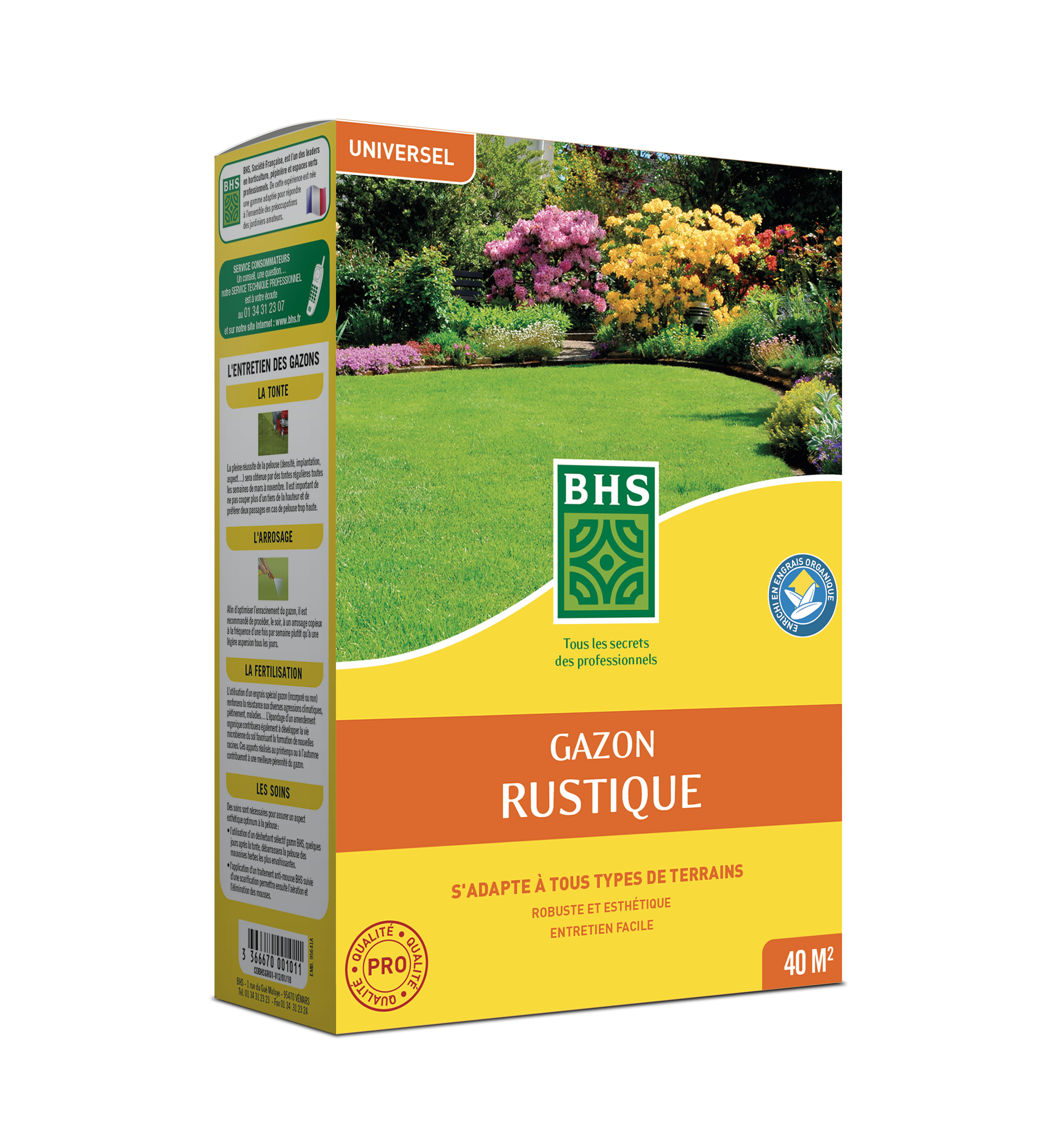 Semence gazon rustique 1kg