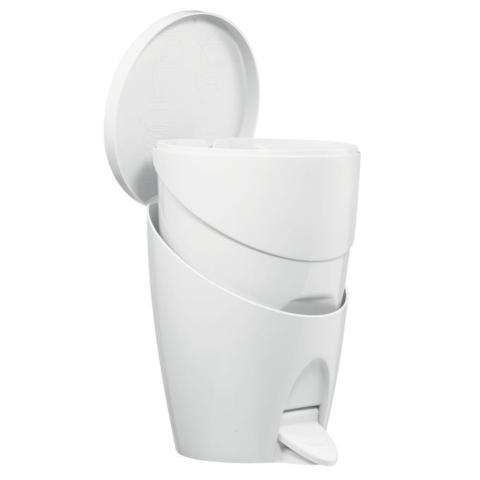 Poubelle wc color-line blanc     