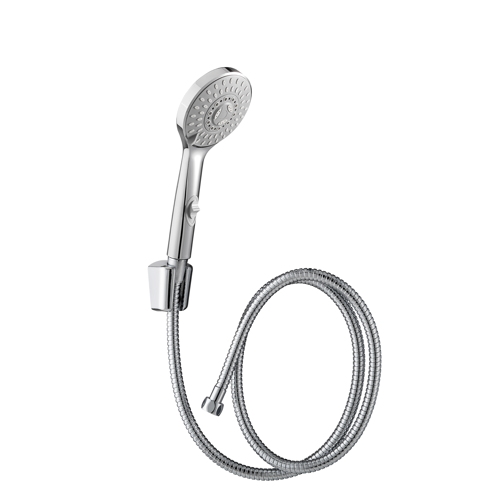 Combiné trio Cindy 5 jets stop flexible métal power 1m50 - WIRQUIN