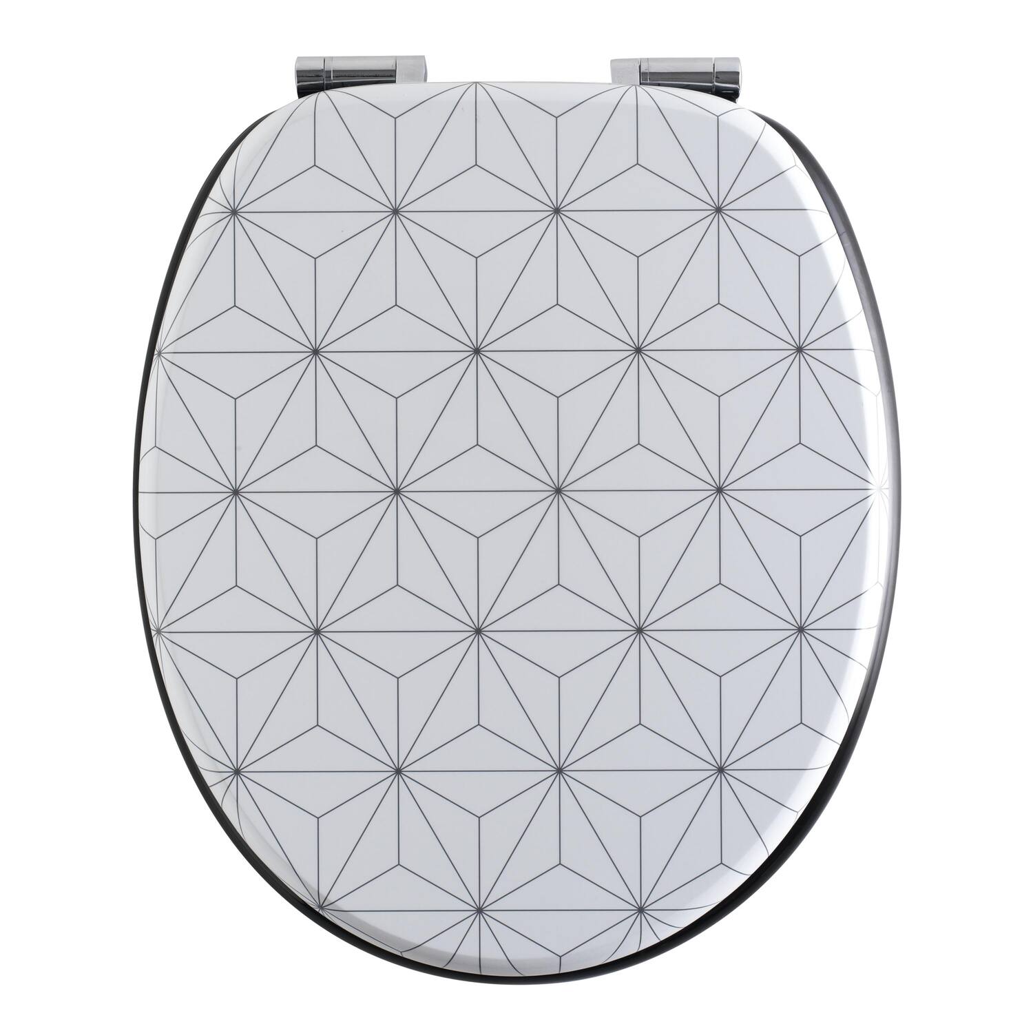 Abattant WC fibre de bois MDF Woody décor origami - WIRQUIN