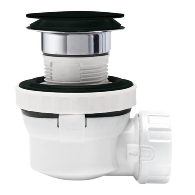 Vidage complet lavabo Nano black D32