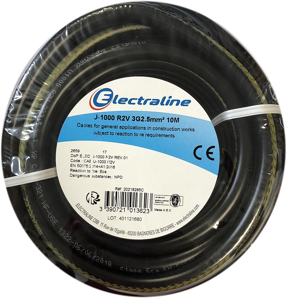 Cour.Film U-1000 R2V 3G2.5mm² 10M