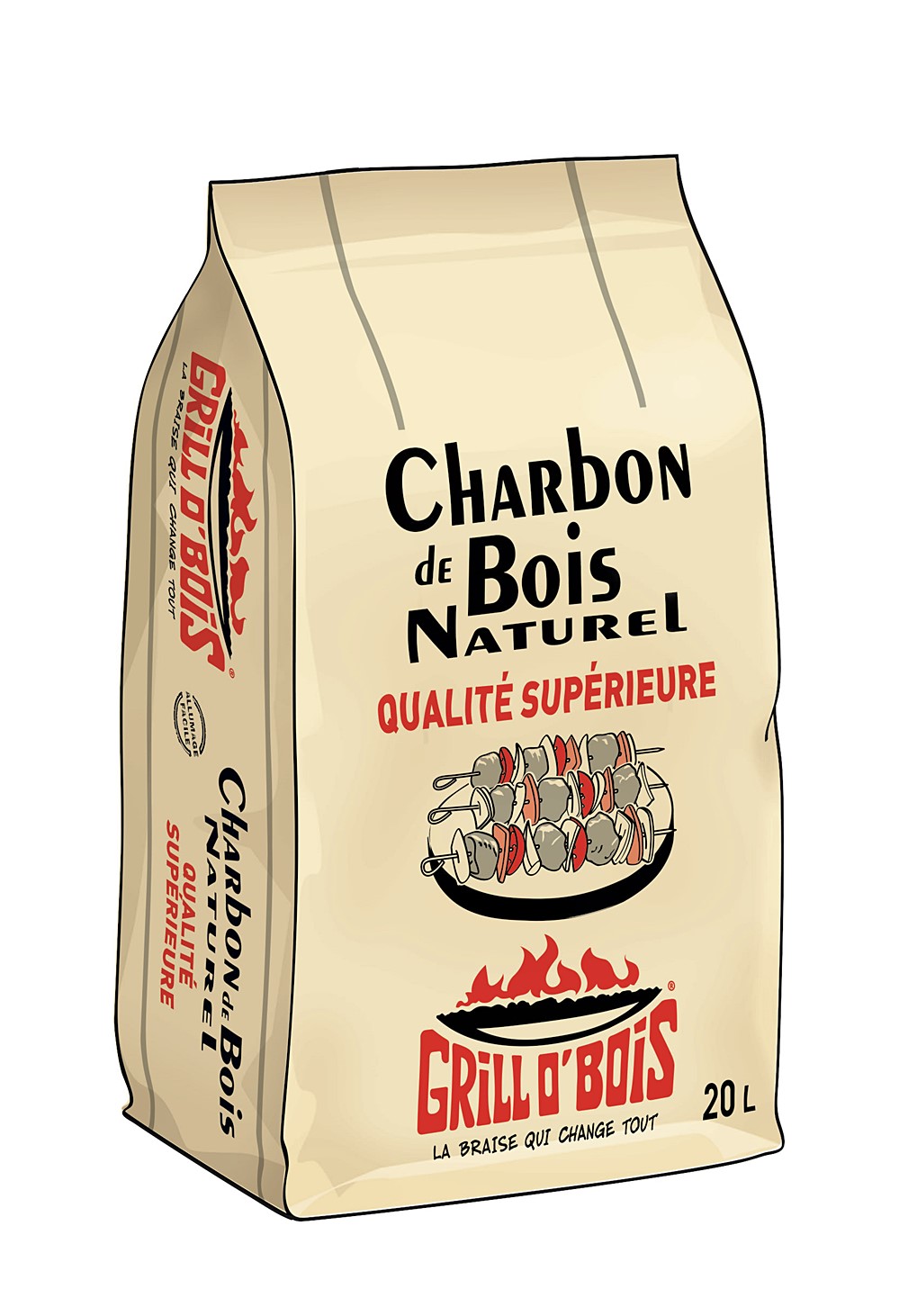 Charbon de bois 20 L