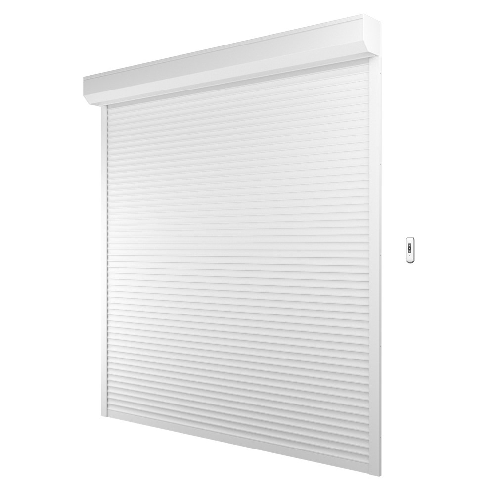 Volet roulant H220xL180cm ALU blanc elec radio - FRANCE COMBI