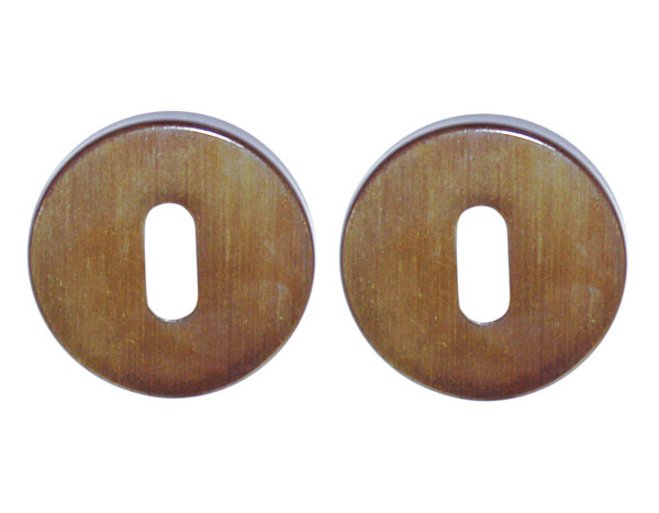 Rosaces avec trou de clé vieilli laiton - CHRISLIGNE