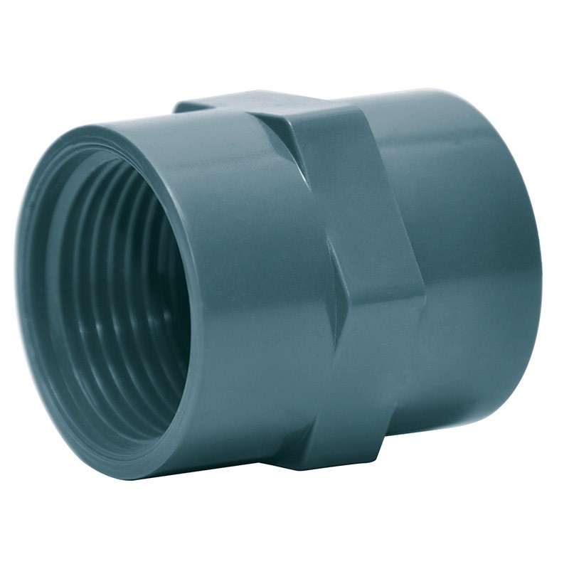 Manchon PVC pression taraudé Ø1