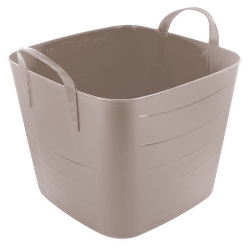 Bassine carrées 25 L Taupe