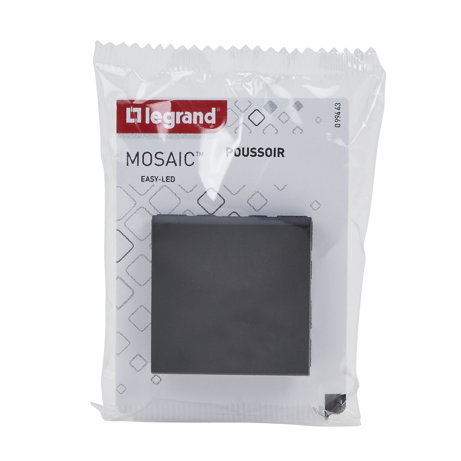 Poussoir Simple Mosaic Composable 2 Modules Noir