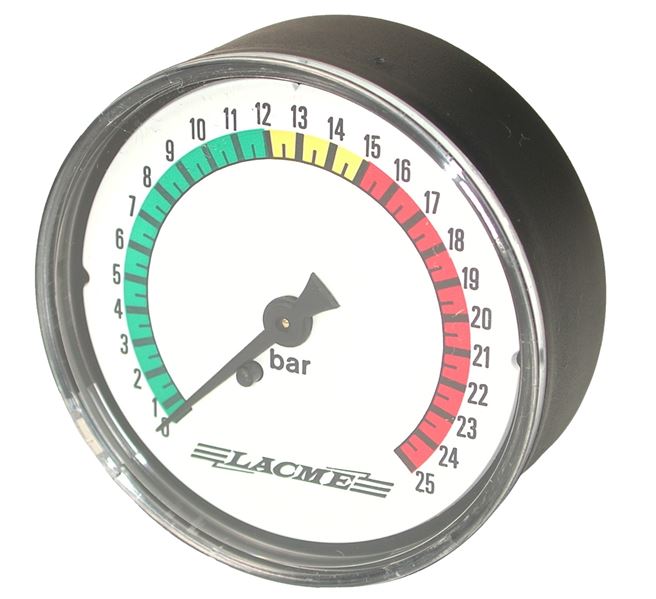 Manométre ø63+logo 0-25b axial 1/8