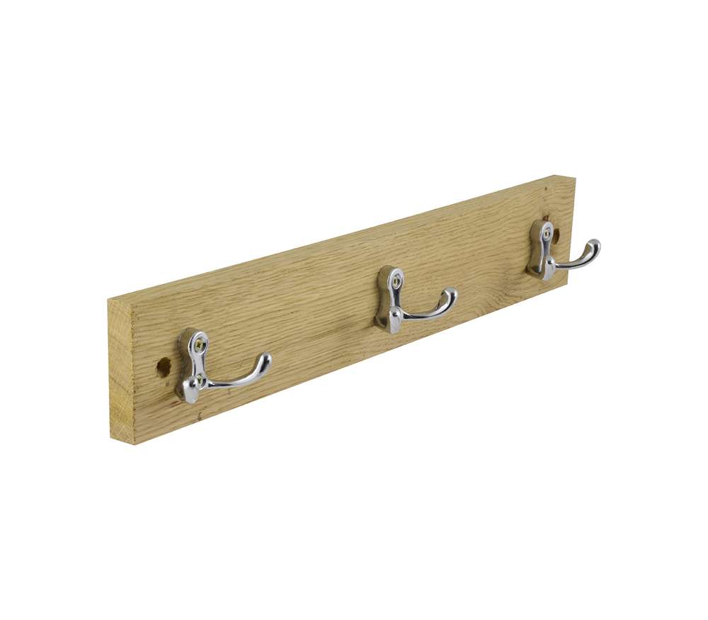 Portemanteau 3 patères à fixer Cairn Chene Clair