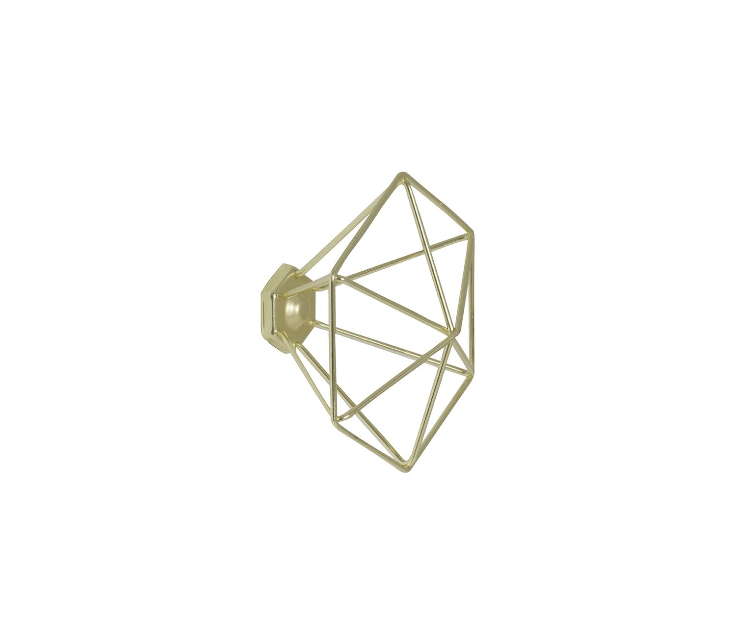 1 patère à visser et composer Filaire Métal Doré