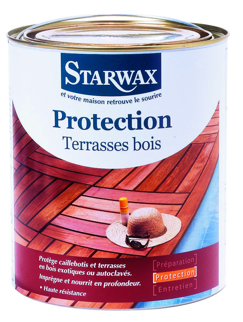 Saturateur Haute protection terrasse bois incolore 2,5L - STARWAX