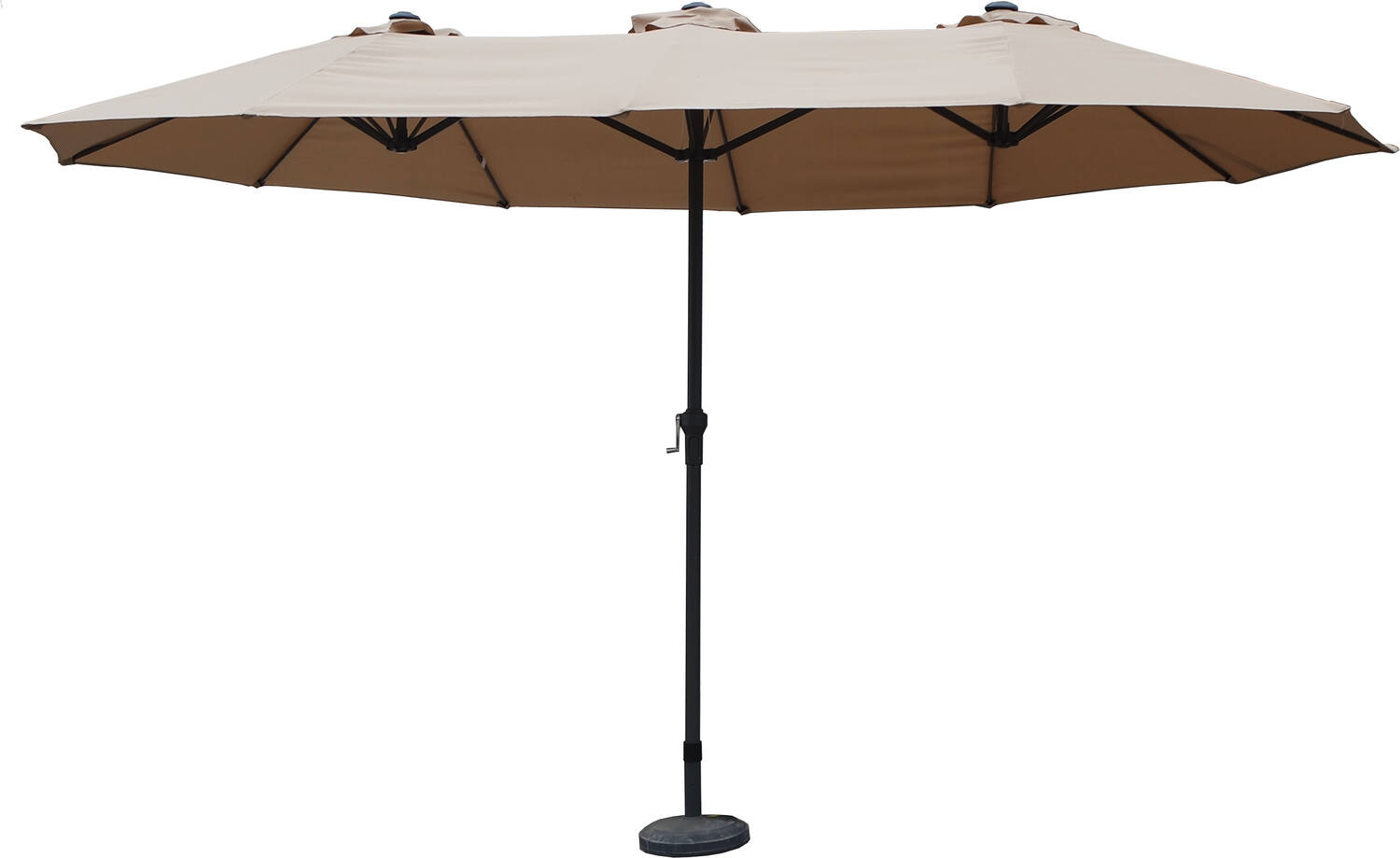Parasol déporté ovale Wide 460x270cm écru - GIVEX