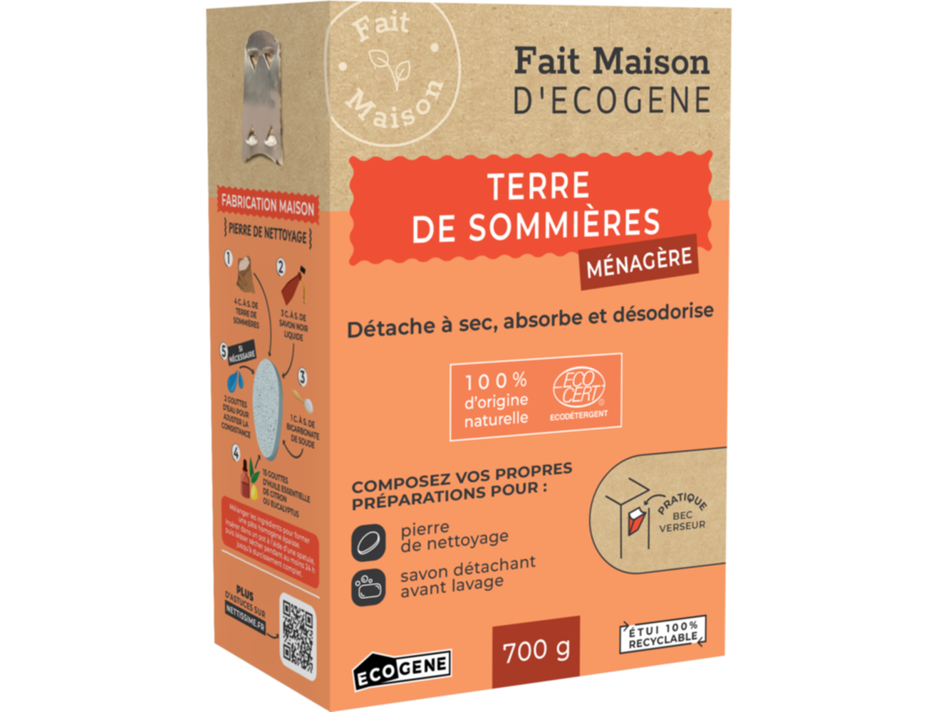 Terre de sommières ecocertifiée ECOGENE 700g