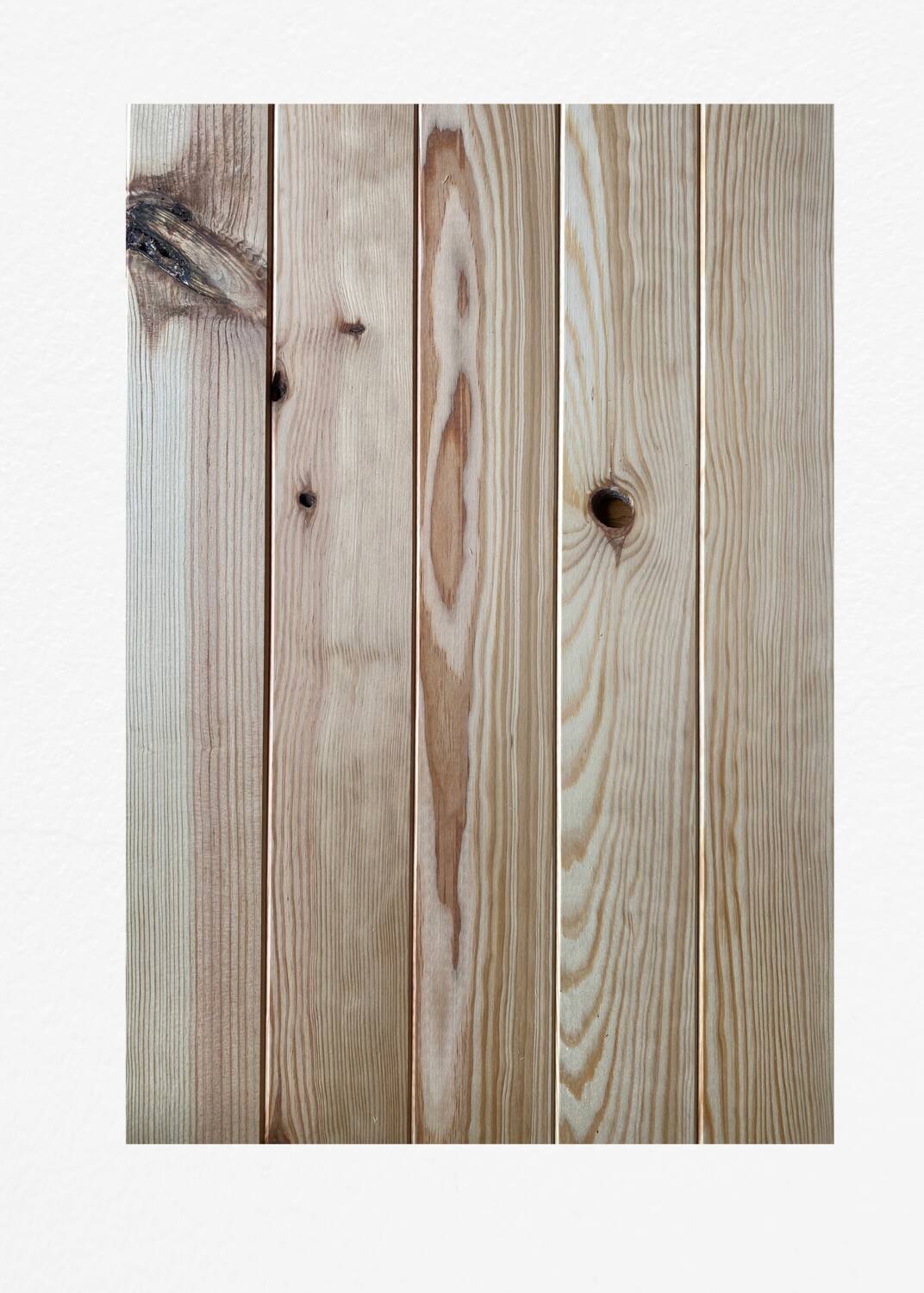 Lambris déclassé en pin maritime brut - 201 x 9.7 x 1 cm