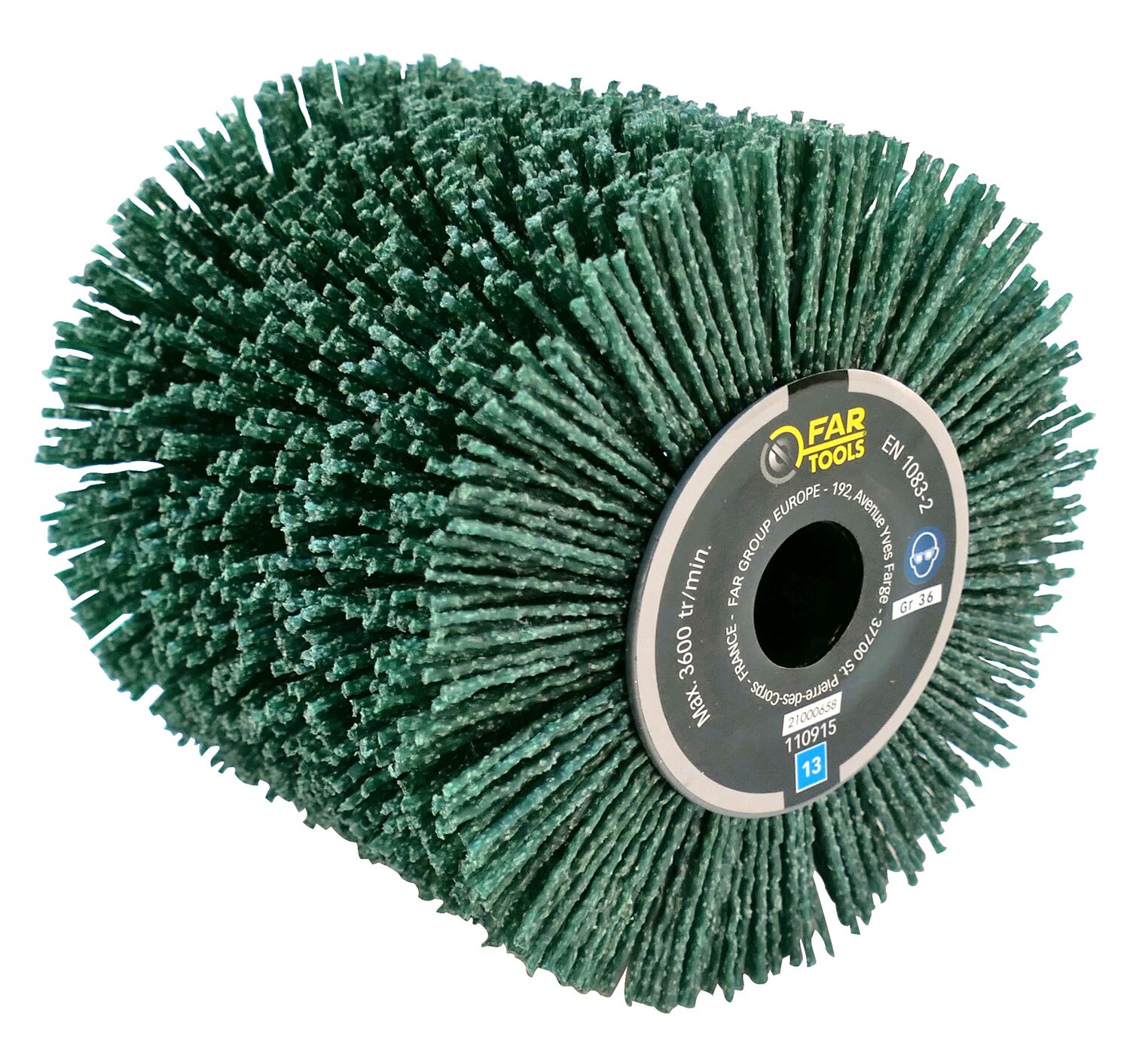 Brosse nylon abrasif vert A36 Reno Ø120mm - FARTOOLS